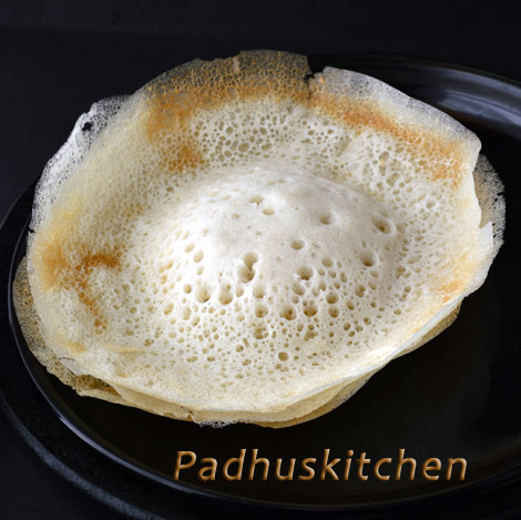 Appam Recipe Appam Without Yeast Padhuskitchen,Lacto Vegetarian Meals