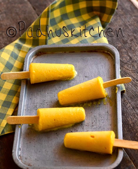 Mango Popsicles - Planted in the Kitchen