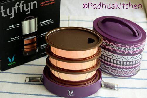 Meet Vaya Tyffyn 1000, a tiffin lunchbox for carrying warm, fresh