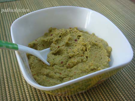 Ridge gourd skin chutney-peerkangai thol thuvaiyal 