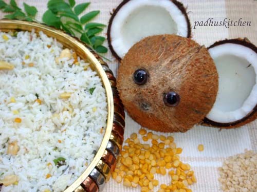 Coconut rice-Thengai sadam 