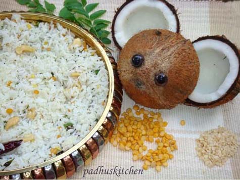 thengai sadam-coconut rice recipe