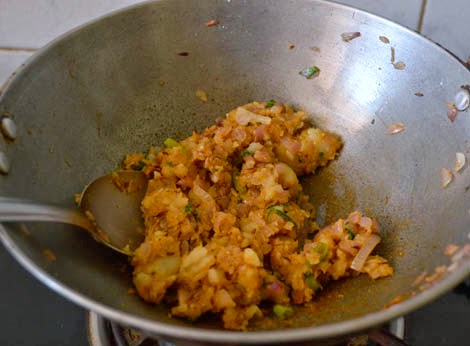 Potato stuffing for aloo paratha