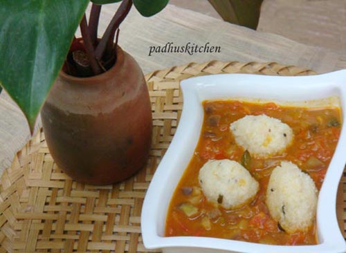 upma kozhakattai-steamed rice balls