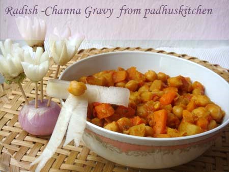 Radish channa gravy