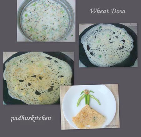 dosa variety-wheat dosa