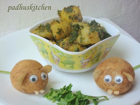 Spinach Potato curry 