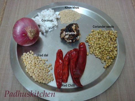How to make kuzhambu-kathirikai kuzhambu ingredients