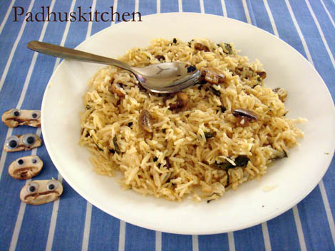 Mushroom Pulao-Mushroom Rice