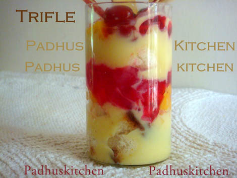 Trifle Pudding recipe-how to make fruit trifle
