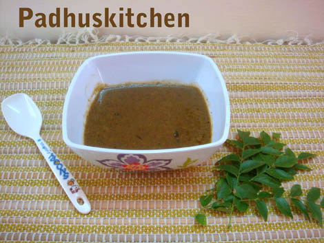 Karuveppilai Kuzhambu-Curry Leaves Kuzhambu