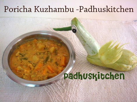 Poricha Kuzhambu-poricha kulambu recipe