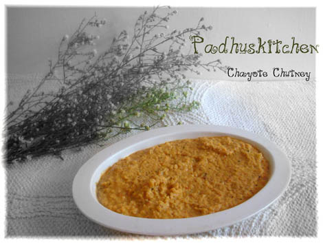 Chow Chow Chutney-Chayote Chutney