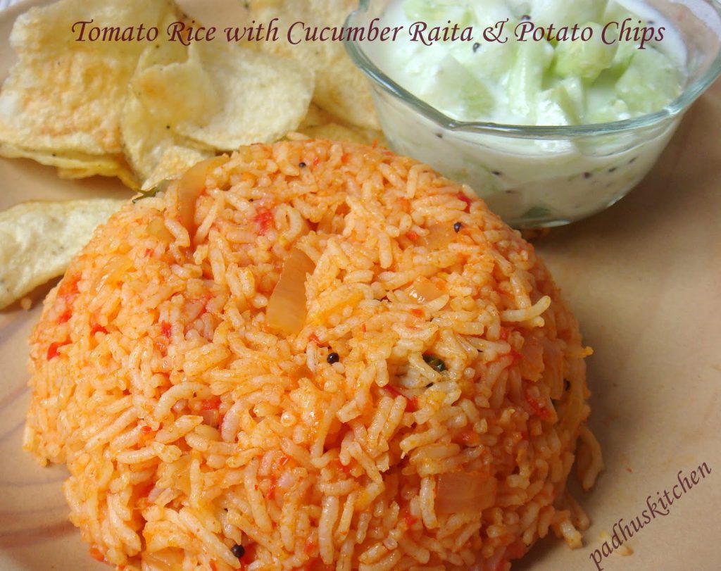 tomato rice recipe-thakkali sadam 