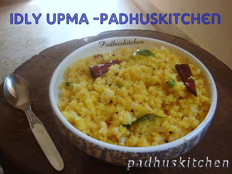 Idli Upma Recipe-Idli Upma with leftover idlis 