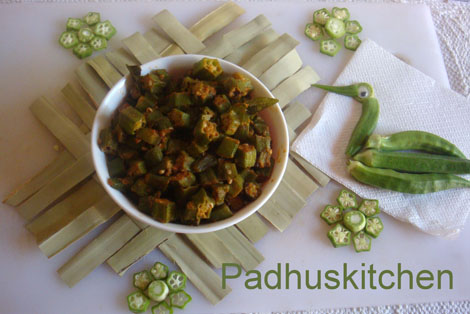 Vendakkai Poriyal - Lady's Finger Curry