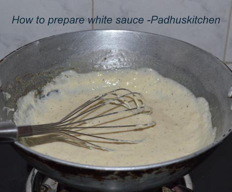 how to prepare white sauce