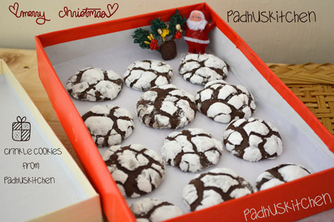 Chocolate Crinkle cookies 