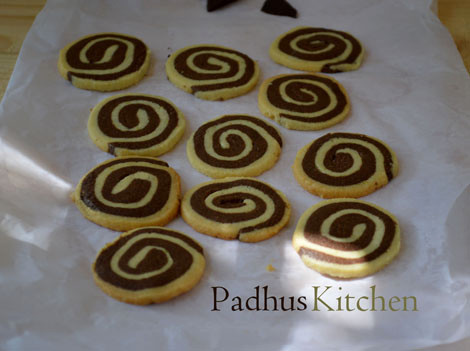 Chocolate pinwheel cookies 