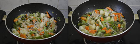 how to prepare vegetable rice