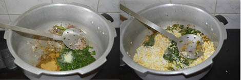 how to prepare spinach khichdi