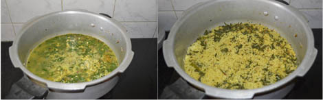 how to make palak khichdi