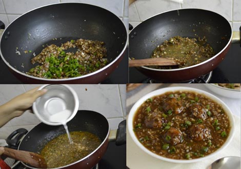 how to make vegetable manchurian gravy 