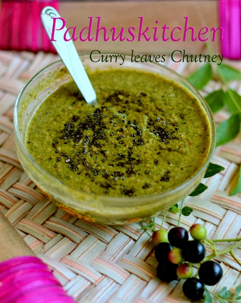 Karuveppilai Chutney-Curry Leaves Chutney
