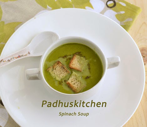 Spinach Soup-Palak soup