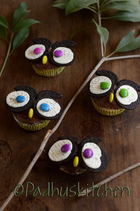 Owl Oreo Cupcakes