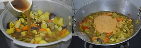 How to make vegetable kootu 