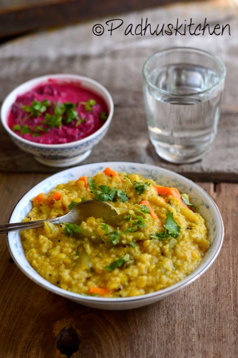 Cracked wheat sambar sadam 