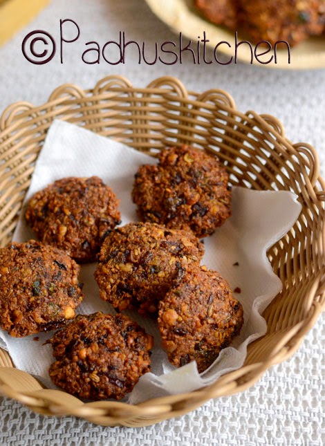 Vazhaipoo Vadai-Banana Flower Vada