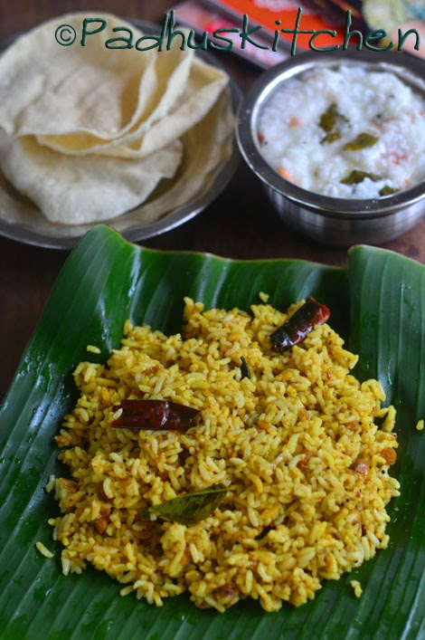 Tamarind rice-puliyodharai