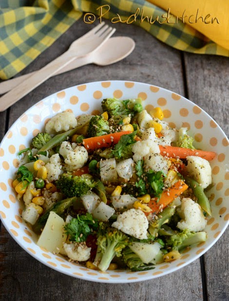 Steamed Vegetable Salad