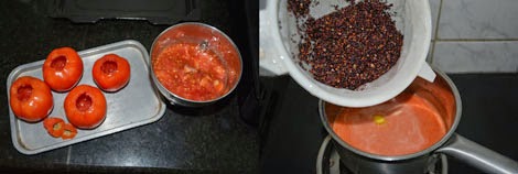 cooking quinoa in tomato juice 