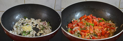 sauteing tomatoes 