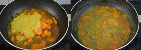 how to make carrot sambar