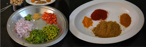 ingredients for soya keema rolls