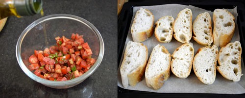 how to make bruschetta with tomato and basil