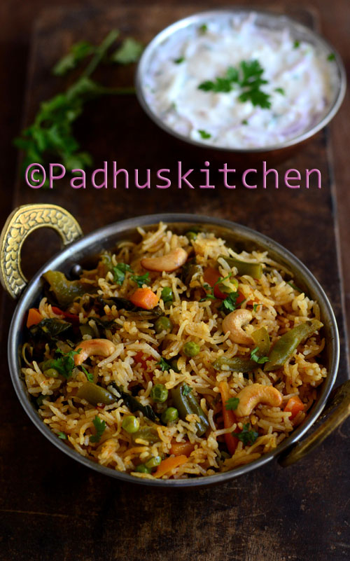 Vegetable Biryani in Pressure Cooker