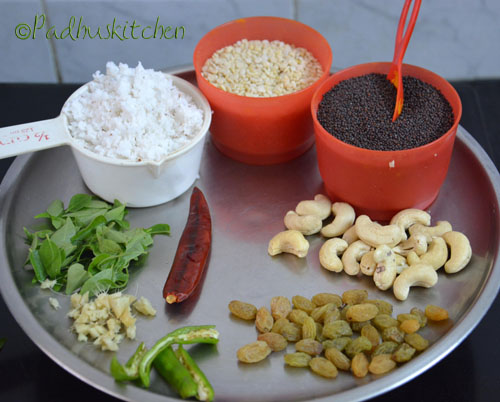 Ingredients needed for coconut couscous