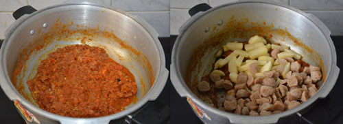 Soya Nuggets potato curry recipe 
