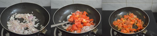 sauteing onion and tomato