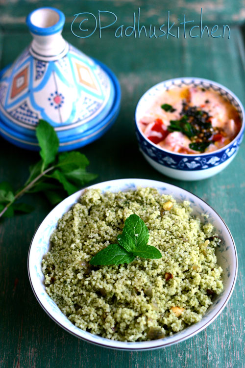 Mint Couscous-Indian Style Couscous Recipes 