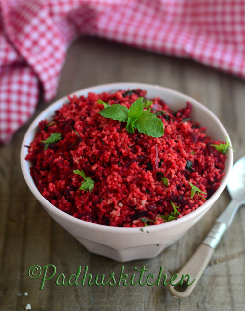 Beetroot Couscous-Indian Style