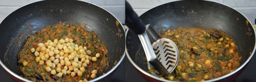 methi chickpea curry 
