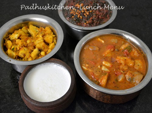 South Indian Lunch Menu-Lunch Ideas