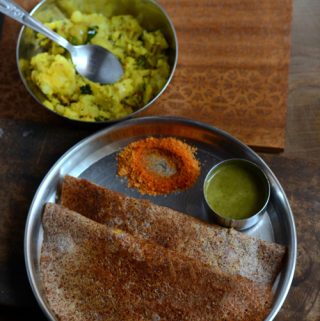 Ragi masala dosa