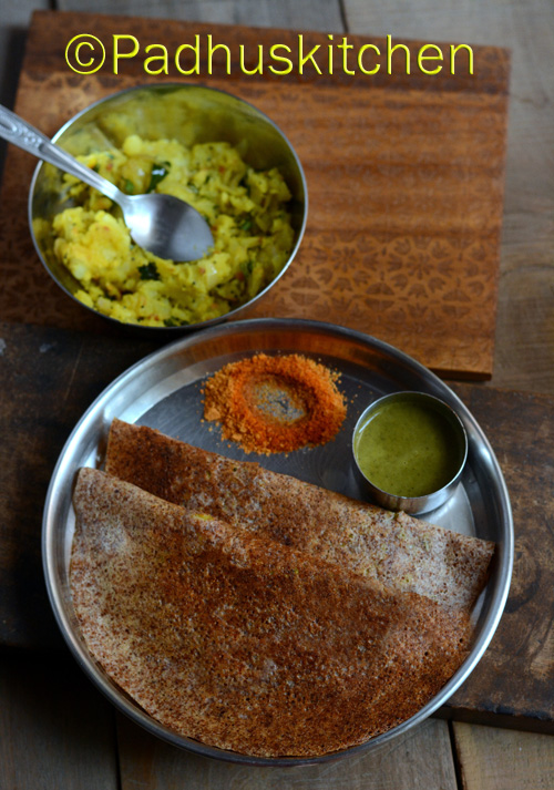 Ragi masala dosa